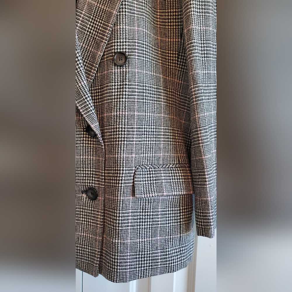 Vintage Pendleton Petite Houndstooth Double Breas… - image 2
